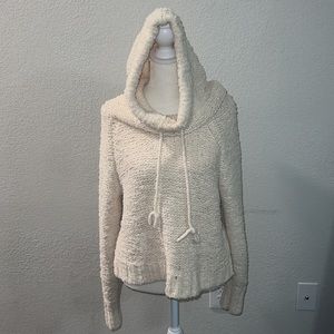 Between You & Me Hooded Cowl Neck Sweater